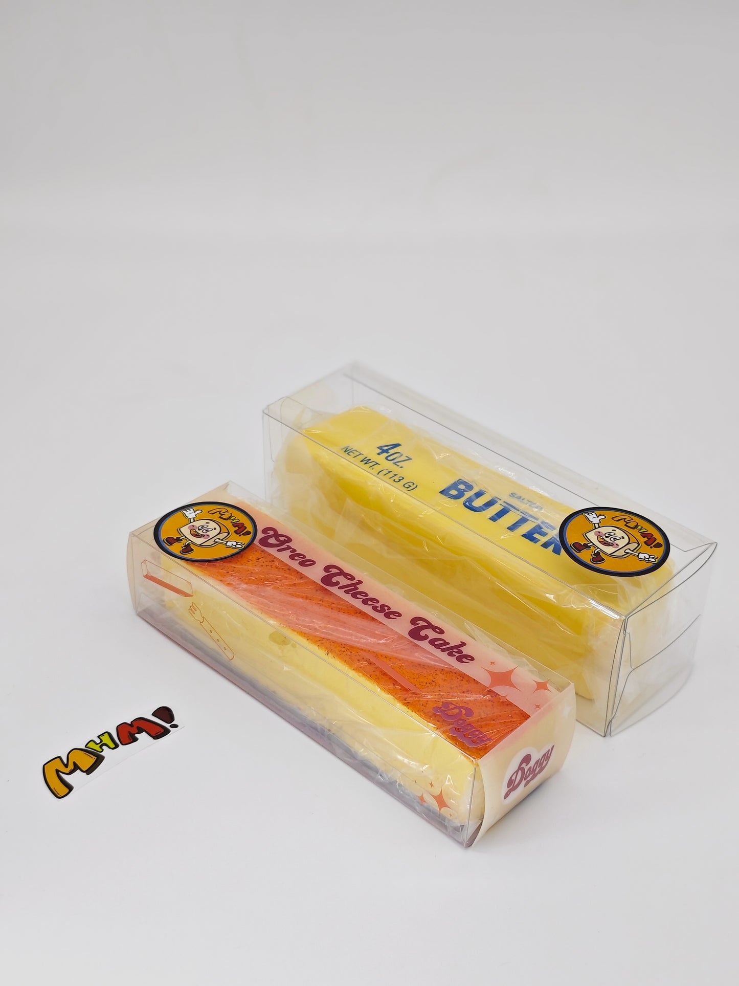 MHM Squishy Series Butter Stick Grilled Cheese Sticks Set Slow Rebound Simulation Food Sticky Hands Wet and Soft Stress Relief Toys