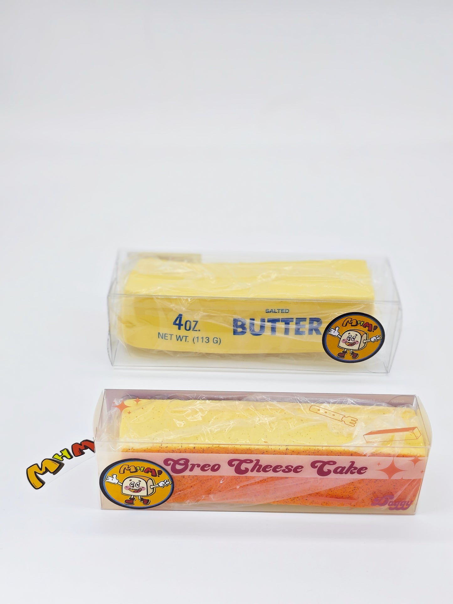 MHM Squishy Series Butter Stick Grilled Cheese Sticks Set Slow Rebound Simulation Food Sticky Hands Wet and Soft Stress Relief Toys